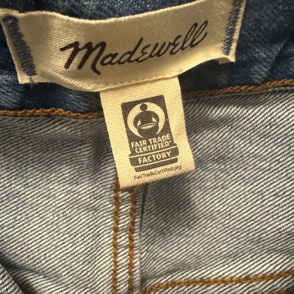 Madewell Distressed Blue Jean Shorts - Picture 7 of 8